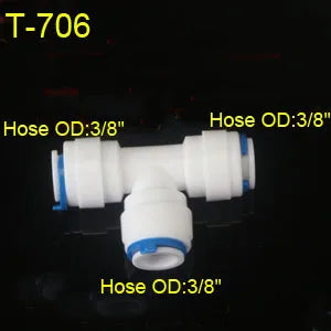 1/4" 3/8" OD Hose Tube 1/4" 1/2" 3/4" 1/8" Plastic Pipe Quick Connectors RO Water Connector Fittings Reverse Osmosis System