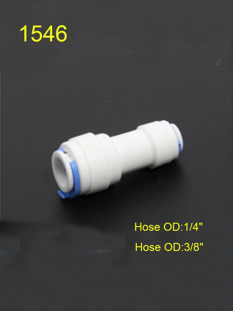 1/4" 3/8" OD Hose Tube 1/4" 1/2" 3/4" 1/8" Plastic Pipe Quick Connectors RO Water Connector Fittings Reverse Osmosis System