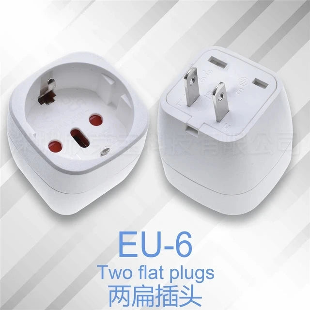 Europe Italy Switzerland EU to AU plug adpater 2 Oblique pins AU socket conversion adapter for New Zealand Australia Netherlands