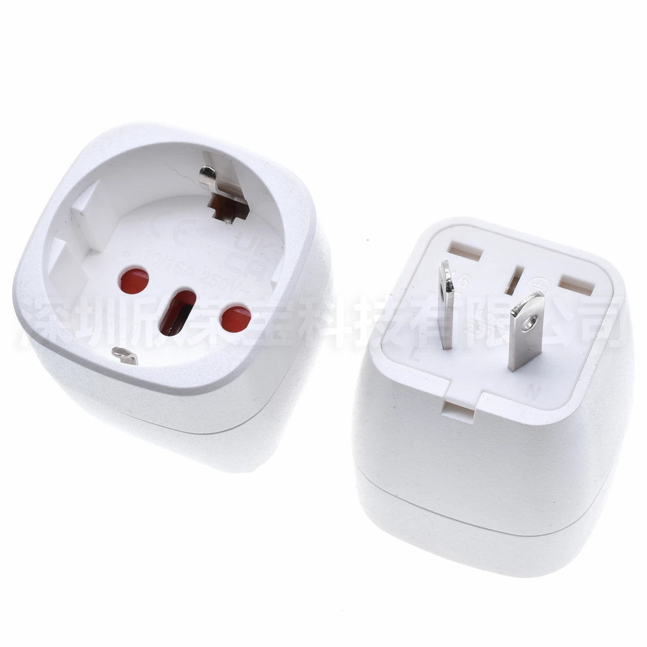 Europe Italy Switzerland EU to AU plug adpater 2 Oblique pins AU socket conversion adapter for New Zealand Australia Netherlands