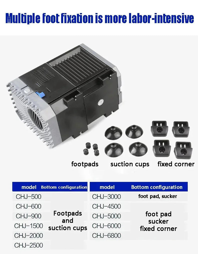 220V 7W 8W 500L/H 600L/H Aquarium Submersible Pump Fish Tank Pumping Circulating Water Pump Pool Filtration Fountain Rockery