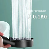 Turbo Bathroom Shower Head Strong Current Shower Heads High Pressure Powerful Rain Shower Head 5 Modes Universal Shower Head Set