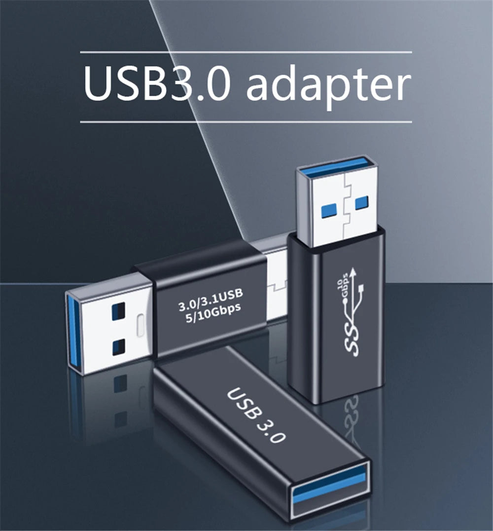 Type A Female to A Female Connector Adapter Type C Adapter USB3.0  Male to Micro USB Converter 10GBps Suitable for Laptop