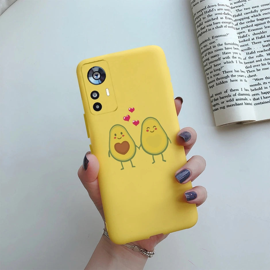 For Xiaomi 12T Case On Xiaomi 12T Pro Back Cover Cute Cartoon Silicone Soft TPU Protective Bumper For Xiaomi 12Tpro Phone Fundas