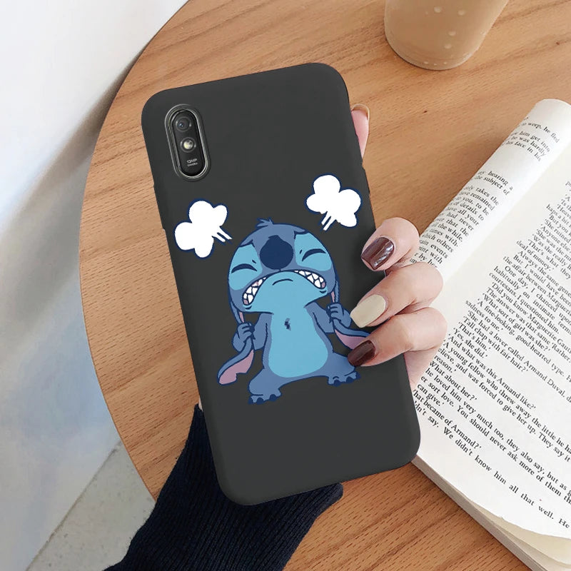 Lilo Stitch Phone Case For Redmi 9A 9AT Camera Protect Soft Cover Silicone Cute Cartoon Funda For Redmi 9A 9 AT Redmi9A 9AT Capa