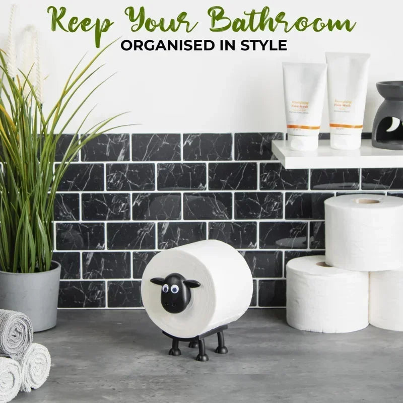 New Toilet Tissue Rack Cute Sheep Dog Shape Free Standing Storage Roll Paper Holder Animal Shape Decorative Toilet Paper Rack