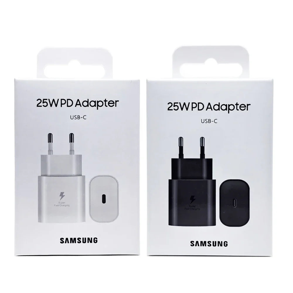 For Samsung 25W Super Fast Charger Galaxy S24FE S24Ultra S23 S22 FLip Fold 2 3 4 5 6 A06 A16 A15 A35 A55 Adapter Quick Charging