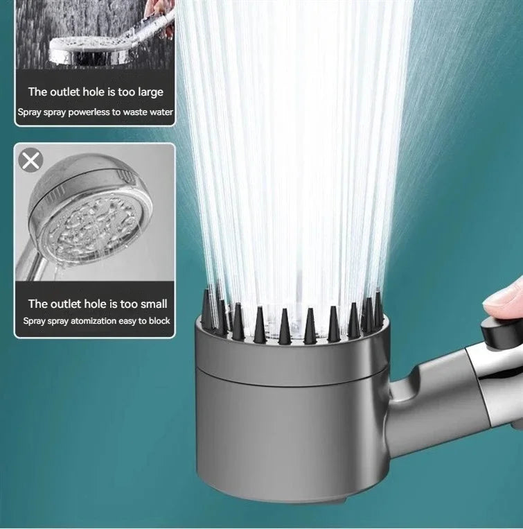 New Portable Shower Head 3 Modes High Pressure Showerhead Filter Rainfall Faucet Tap Bathroom Bath Home Innovative Accessory