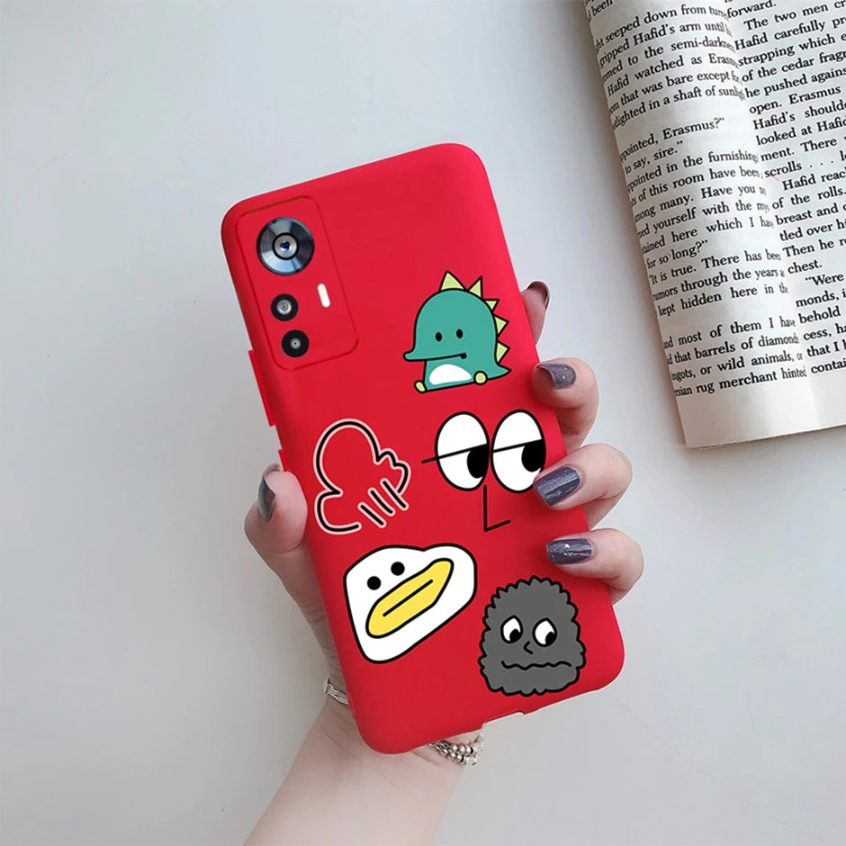 For Xiaomi 12T Case On Xiaomi 12T Pro Back Cover Cute Cartoon Silicone Soft TPU Protective Bumper For Xiaomi 12Tpro Phone Fundas