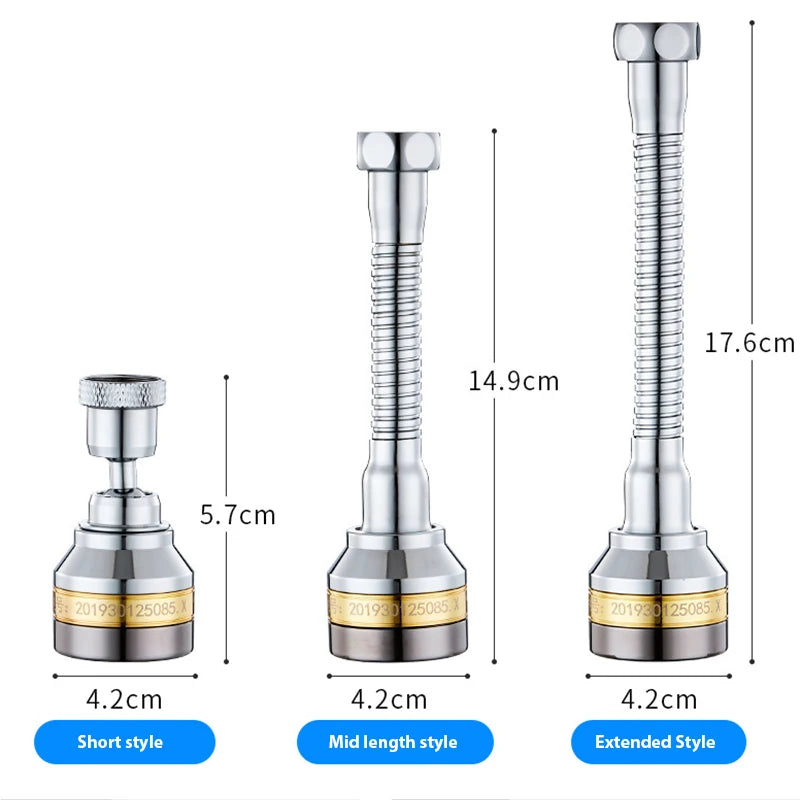 Water Tap Bubbler Extender 360 Rotate Kitchen 3 Mode Universal Kitchen Faucet Nozzle Aerator Water Saving Filter Shower Head