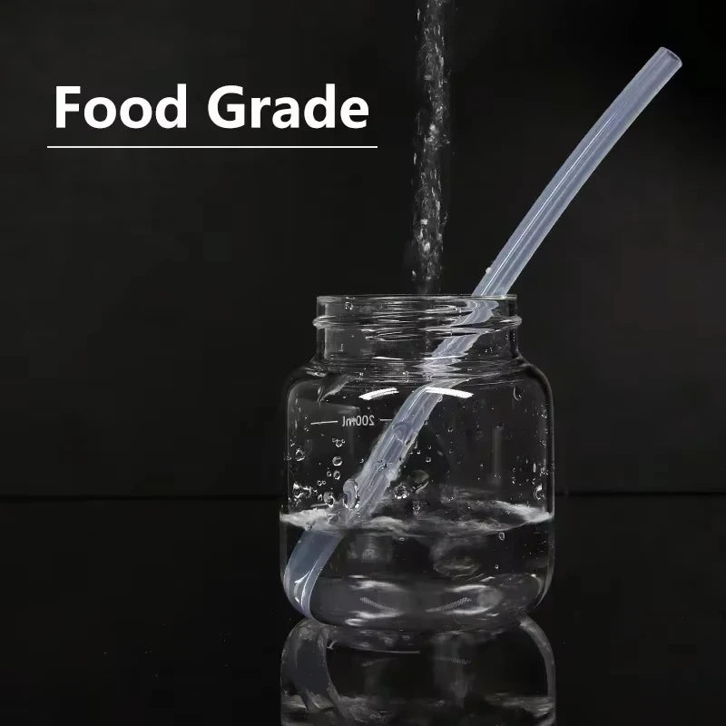 1m Silicone Rubber Hose Flexible Diameter 0.5 1 2 4 5 6 7 8 9 10 11 12 14 16 18 20 30 36mm Clear Tubing Food Grade Silicone Tube