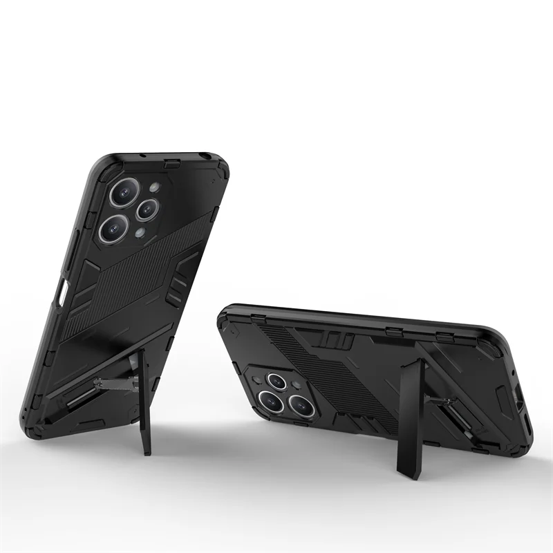 For Xiaomi Redmi 12 Case for Xiaomi Redmi 12 Cover Protective Punk Armor Capa Shell Kickstand Phone Cover for Xiaomi Redmi 12 4G