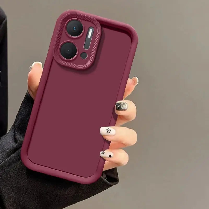 For Honor X7a Case Honor X7A Phone Case RKY-LX1 RKY-LX2 RKY-LX3 Cover Honor X7A Camera Protection Square Liquid Silicone Cover