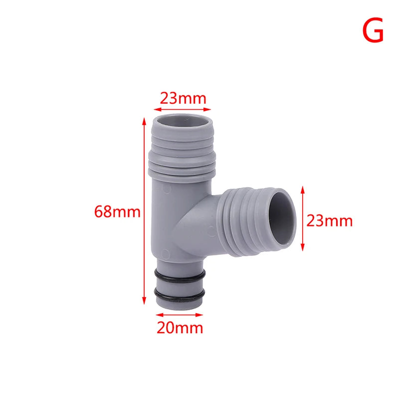 1PCS Kitchen Basin Square Round Overflow Hole Conversion Joint Drainage Water Pipe Three Links Head Sink Connector Accessories