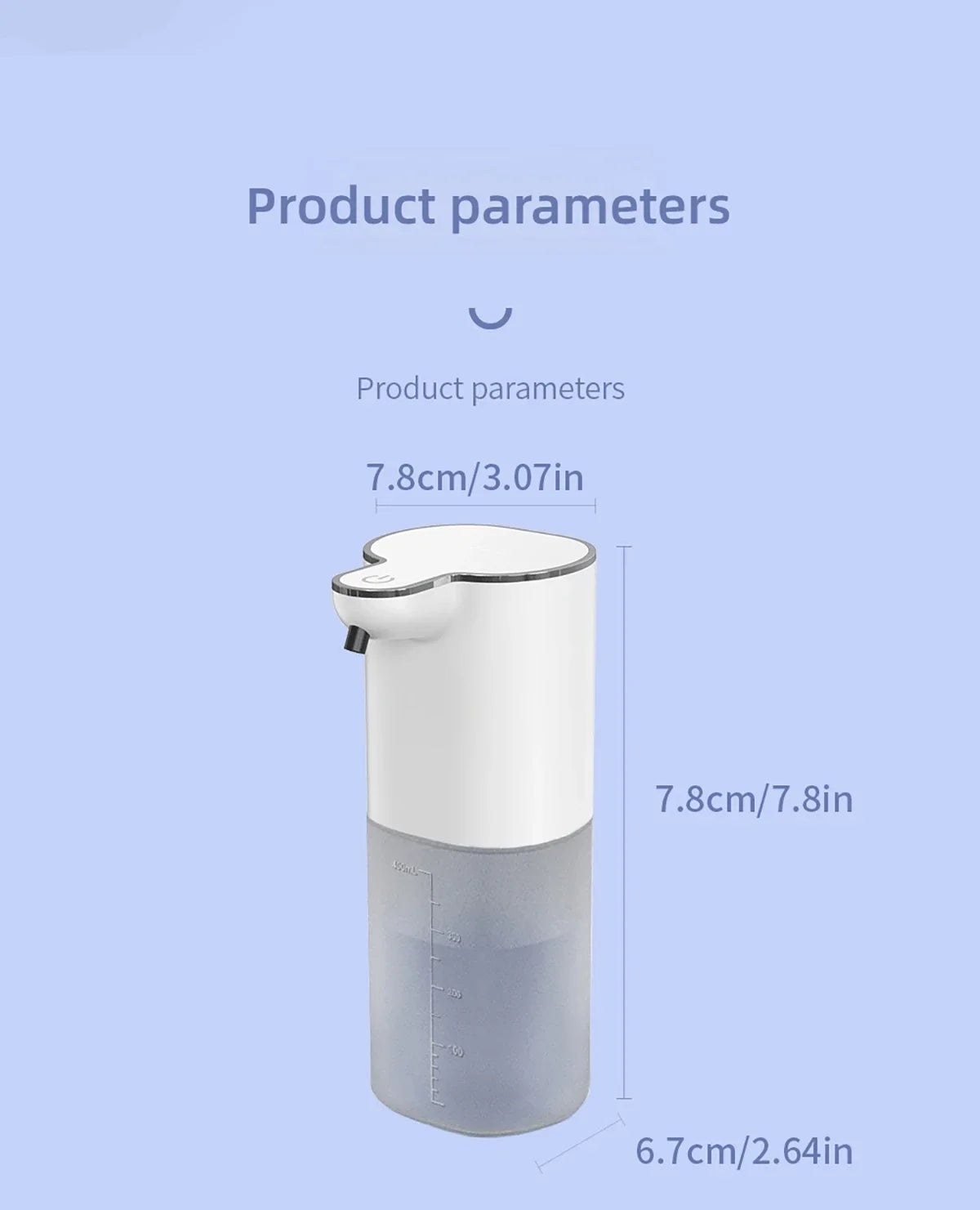400ml Automatic Soap Dispenser USB Rechargeable 4 Modes Touchless Smart Washing Hand Machine Wall Mounted Soap Dispenser