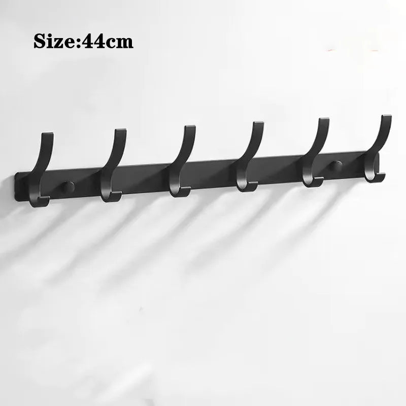 Black Robe Hooks Towel Hanger Nail Wall Rack Hooks Coat Clothes Holder for Bathroom Kitchen Accessories Multifunctional Hooks