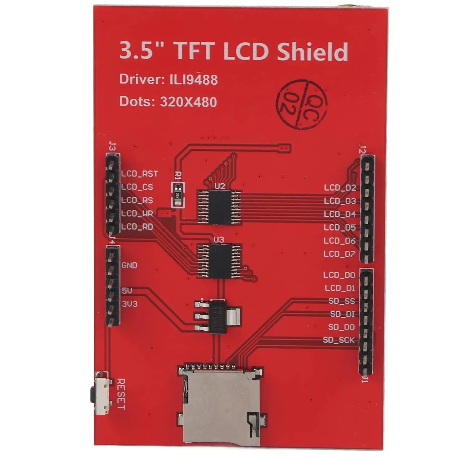 3.5 Inch IPS Touch Screen TFT LCD Display Module 3.5" 320X480 ILI9488 LCD Sheild for Arduino UNO Mega260 DUE Development Board