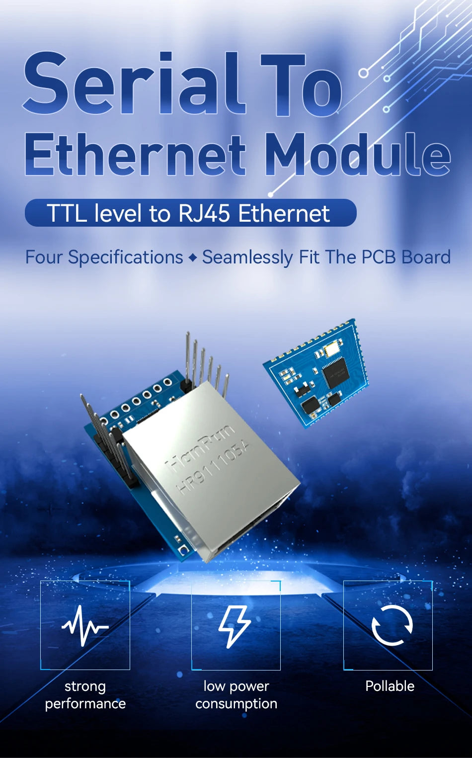 UART Serial to Ethernet Module TTL to RJ45 CDSENET NT1 Modbus TCP TO RTU MQTT Modbus Gateway