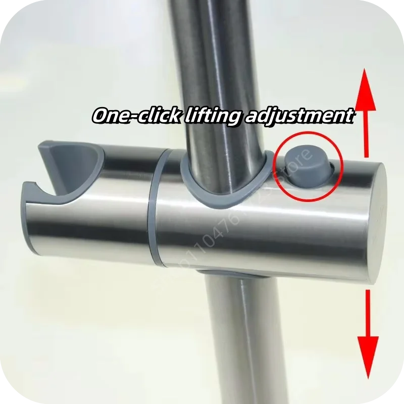 Adjustable Shower Head Holder 18mm~25mm Universal Bathroom Bracket ABS Chrome Plated Hand Shower Rail Slider Clamp