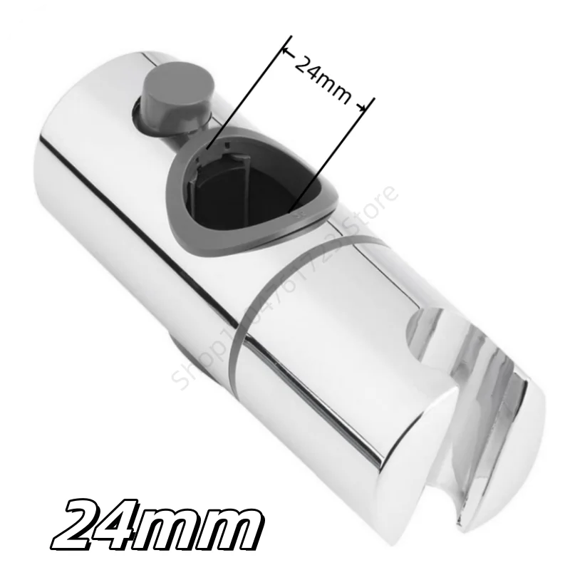Adjustable Shower Head Holder 18mm~25mm Universal Bathroom Bracket ABS Chrome Plated Hand Shower Rail Slider Clamp