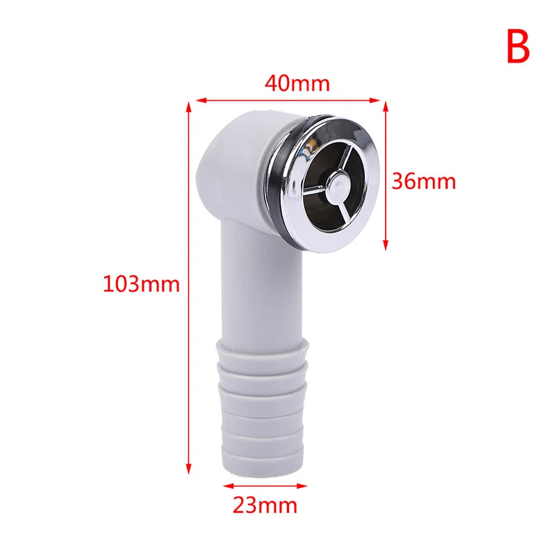 1PCS Kitchen Basin Square Round Overflow Hole Conversion Joint Drainage Water Pipe Three Links Head Sink Connector Accessories