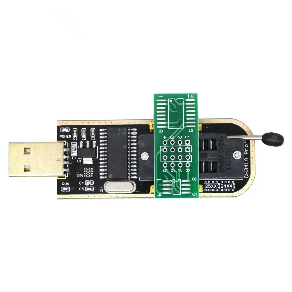SOP8 SOIC8 Test Clip For EEPROM 93CXX / 25CXX / 24CXX Adapter + CH341A 24 25 Series Flash BIOS USB Programmer Module DIY Kit
