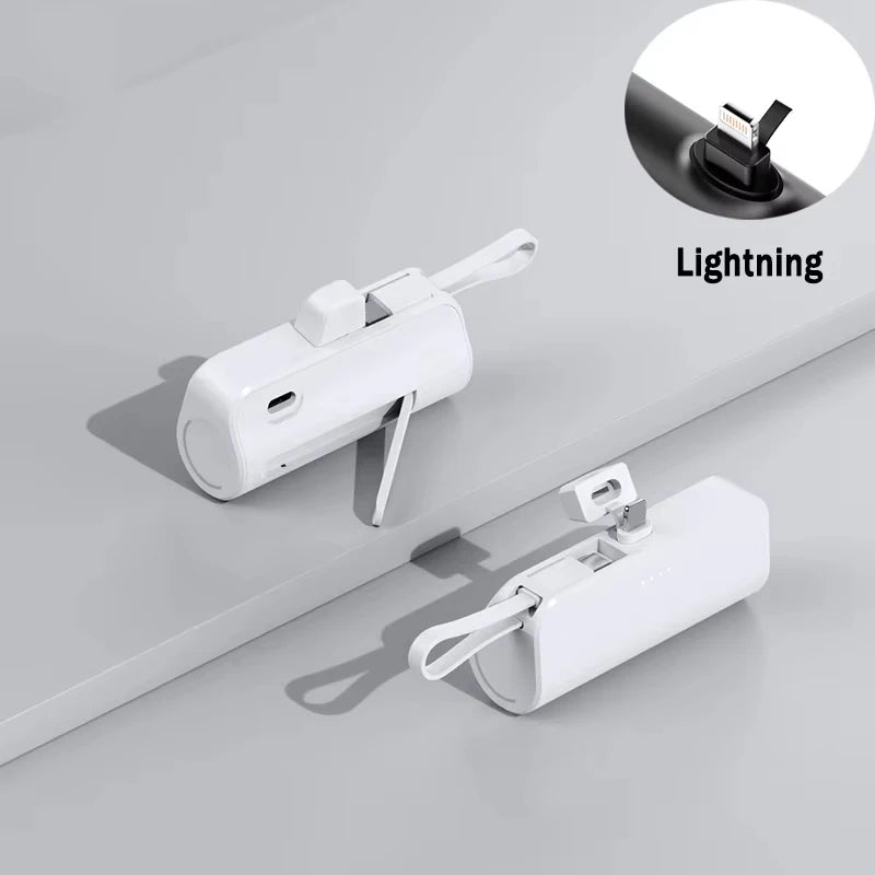 Mini 30000mAh Power Bank Capsule Large Capacity Portable Wireless Fast Charging External Battery For iPhone Type-c New