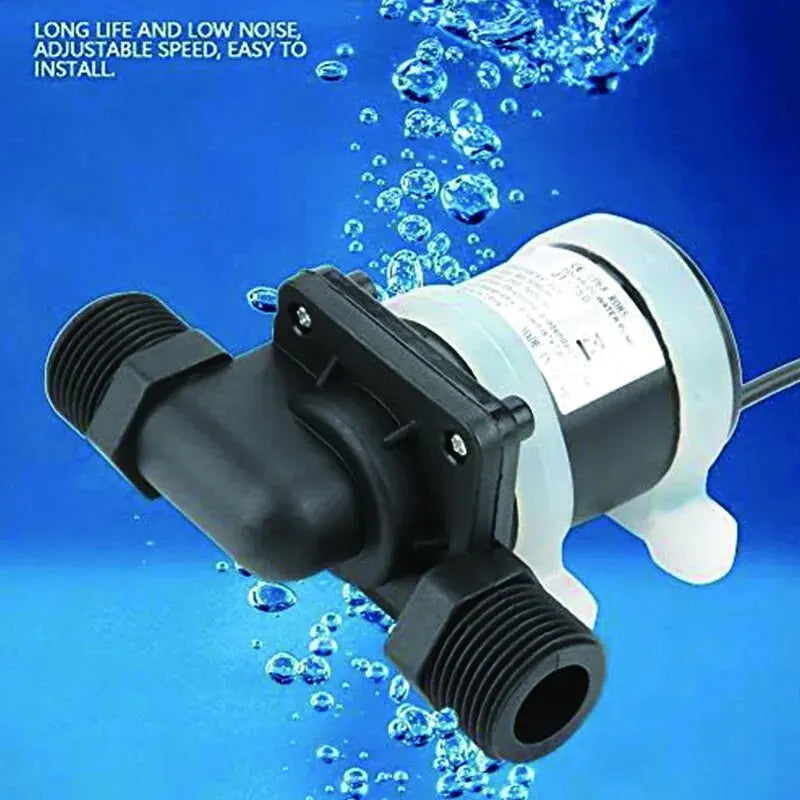 JT-750 DC 12V 24V Brushless Solar Motor Water Pump Water Heater Shower Floor Heating Booster Pump Micro Submersible Water Pump