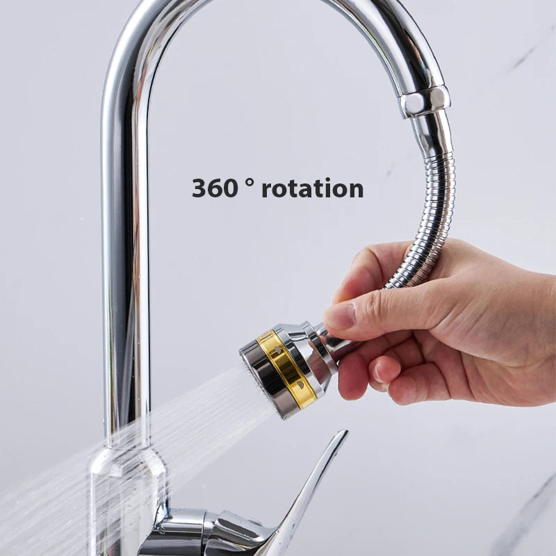 Water Tap Bubbler Extender 360 Rotate Kitchen 3 Mode Universal Kitchen Faucet Nozzle Aerator Water Saving Filter Shower Head