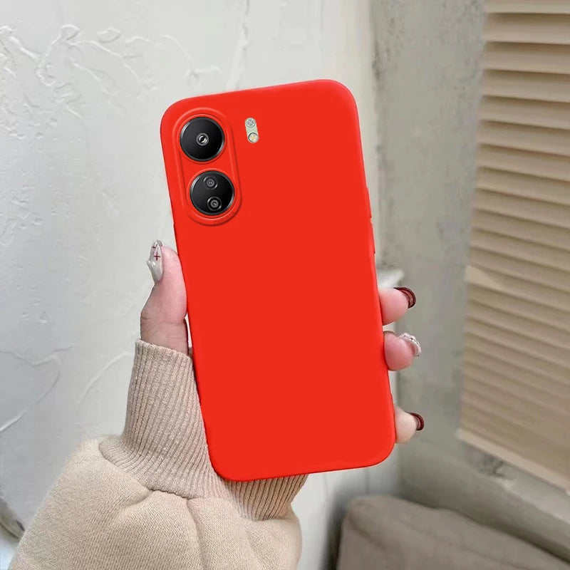 For Redmi 13C Case Cover Xiaomi Redmi 13C Capas Lens Camera Protector Silicone Colour Shockproof TPU Soft Fundas Redmi 13C 13 C