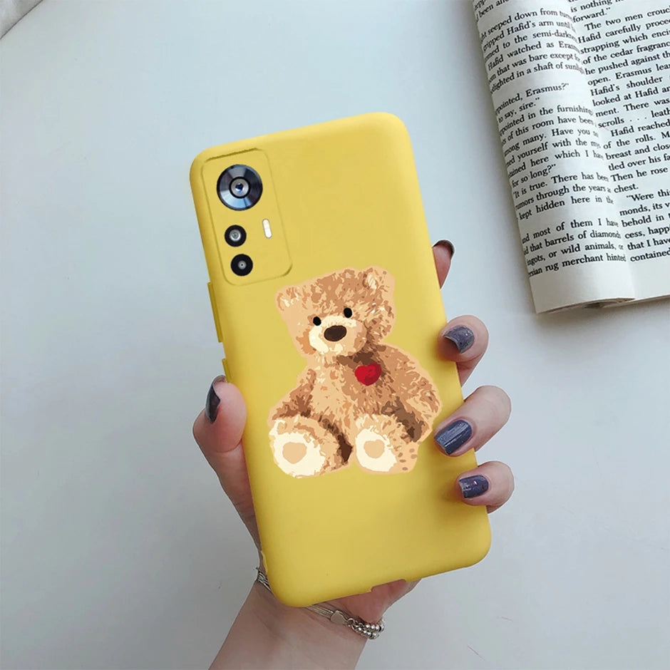 For Xiaomi 12T Case On Xiaomi 12T Pro Back Cover Cute Cartoon Silicone Soft TPU Protective Bumper For Xiaomi 12Tpro Phone Fundas