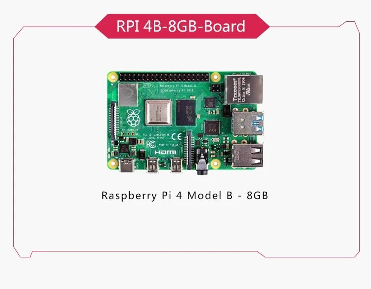 Raspberry Pi 4 Model B 4B RAM 1GB 2GB 4GB 8GB Core 1.5Ghz 4K High Resolution Dual Displays Bluetooth 5.0 New original stock