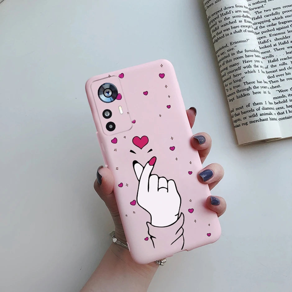 For Xiaomi 12T Case On Xiaomi 12T Pro Back Cover Cute Cartoon Silicone Soft TPU Protective Bumper For Xiaomi 12Tpro Phone Fundas
