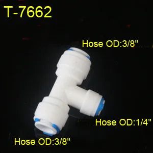 1/4" 3/8" OD Hose Tube 1/4" 1/2" 3/4" 1/8" Plastic Pipe Quick Connectors RO Water Connector Fittings Reverse Osmosis System