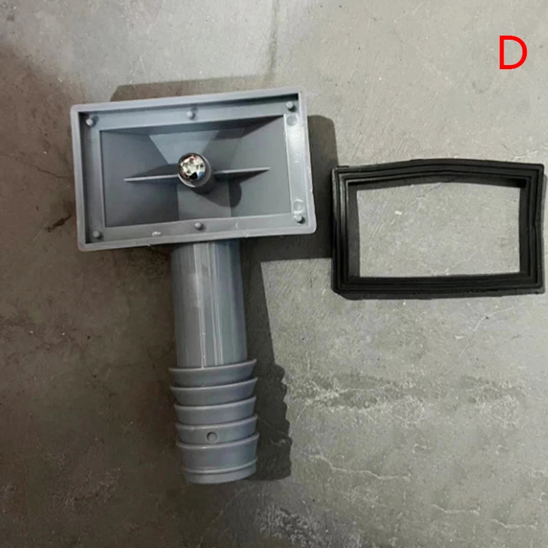 1PCS Kitchen Basin Square Round Overflow Hole Conversion Joint Drainage Water Pipe Three Links Head Sink Connector Accessories