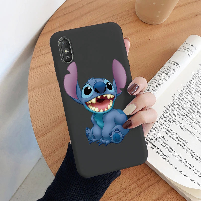 Lilo Stitch Phone Case For Redmi 9A 9AT Camera Protect Soft Cover Silicone Cute Cartoon Funda For Redmi 9A 9 AT Redmi9A 9AT Capa