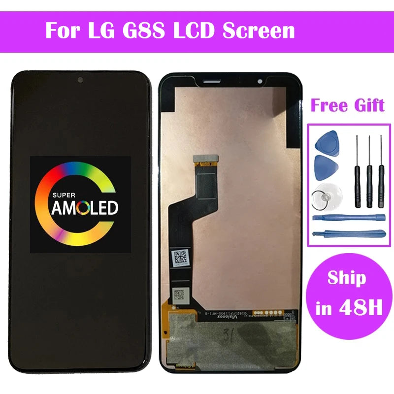 V50S ThinQ LCD For LG G8X G8S G8 LCD Display Screen With Frame For LG G8 LCD Replacement Parts