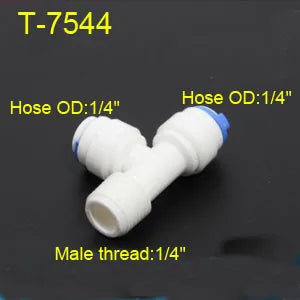 1/4" 3/8" OD Hose Tube 1/4" 1/2" 3/4" 1/8" Plastic Pipe Quick Connectors RO Water Connector Fittings Reverse Osmosis System