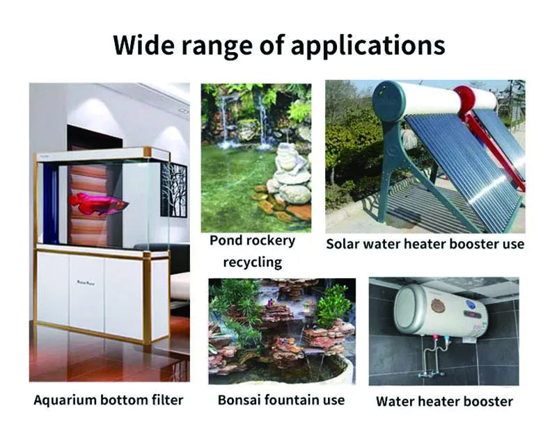 JT-750 DC 12V 24V Brushless Solar Motor Water Pump Water Heater Shower Floor Heating Booster Pump Micro Submersible Water Pump