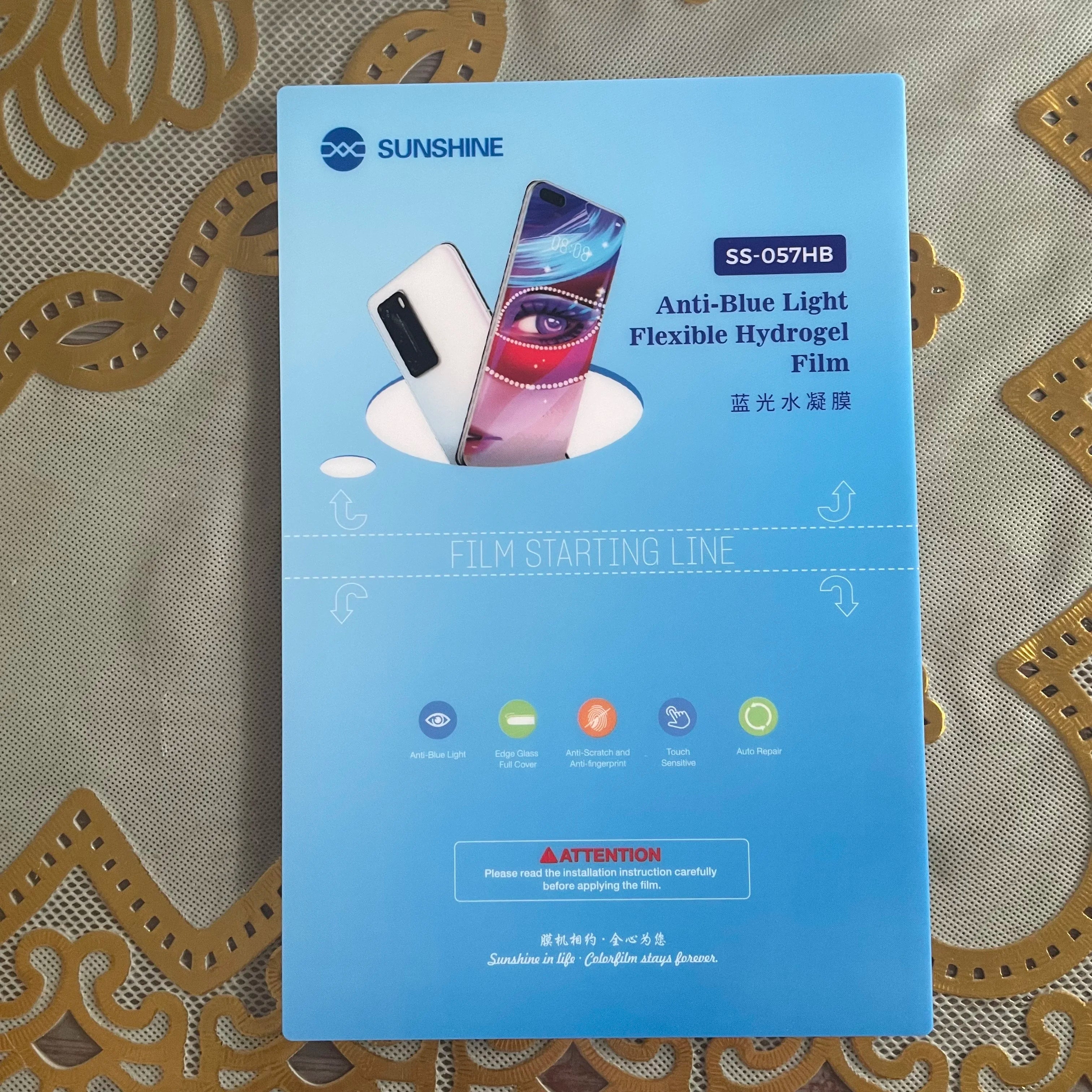 50Pcs Pelicula Hidrogel Film Flexible Hydrogel Hydro dipping Sheet TPU Soft Matte Privacy Blue Sunshine Cutting Machine Plottter