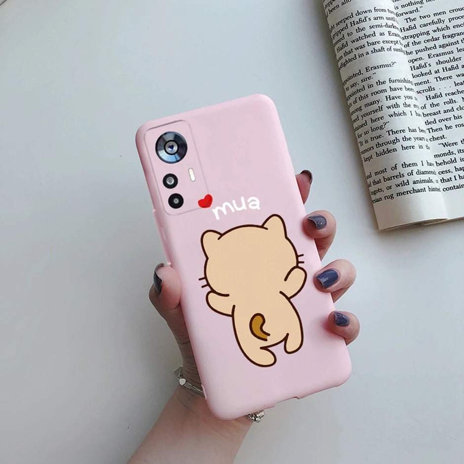 For Xiaomi 12T Case On Xiaomi 12T Pro Back Cover Cute Cartoon Silicone Soft TPU Protective Bumper For Xiaomi 12Tpro Phone Fundas