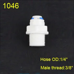 1/4" 3/8" OD Hose Tube 1/4" 1/2" 3/4" 1/8" Plastic Pipe Quick Connectors RO Water Connector Fittings Reverse Osmosis System
