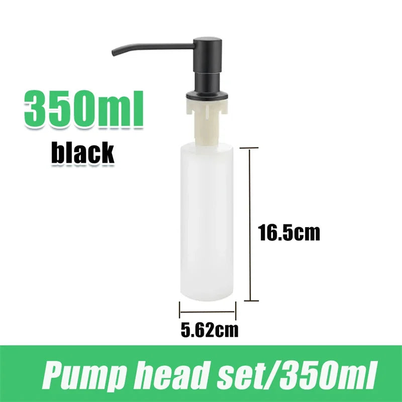 Sink Liquid Soap Dispenser Pump Stainless Steel 500ML Liquid Soap Bottle Sink Mount Hand Pressure Soap Dispenser Bottle Kitch