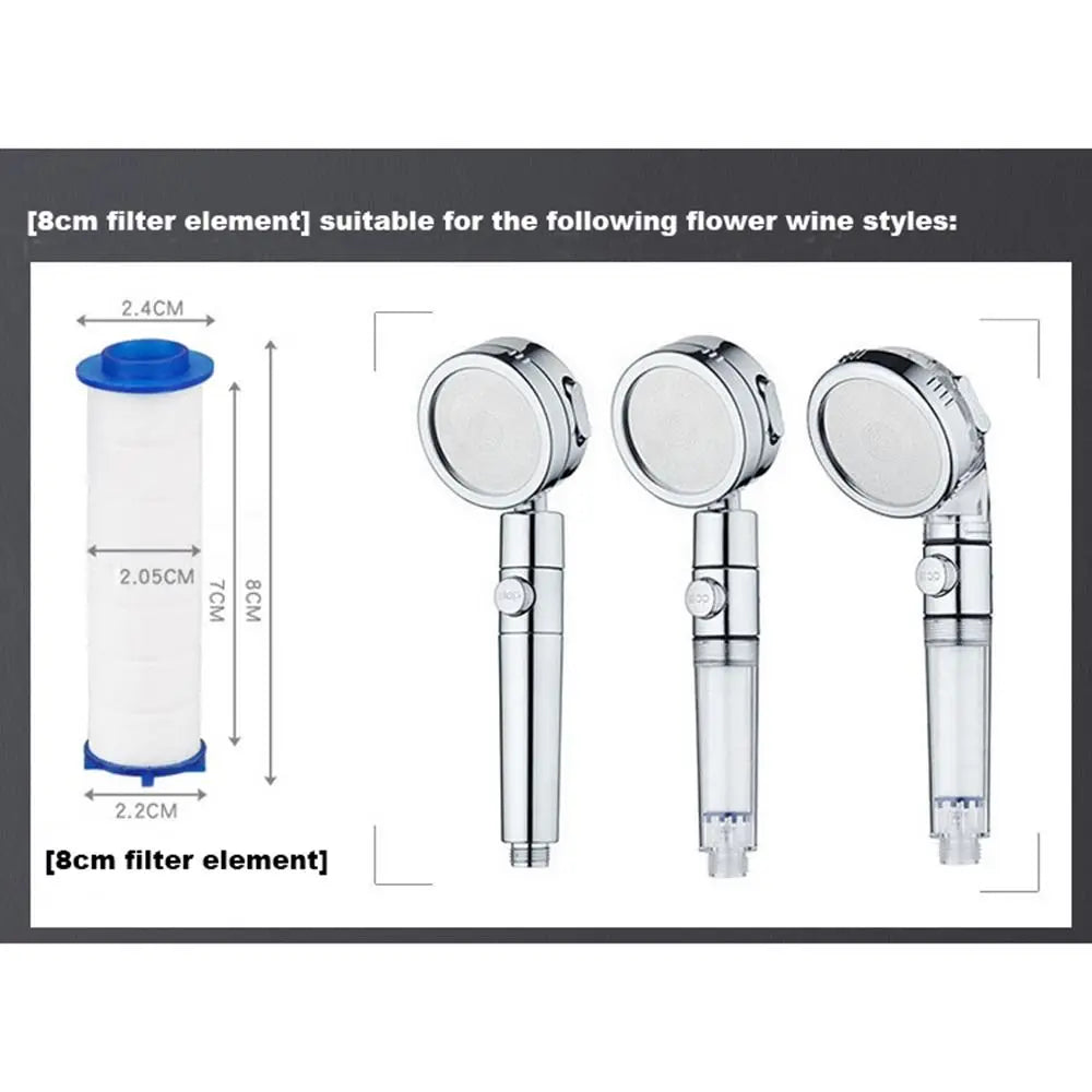 PP Cotton Filter Shower Head Replacement Filters Cartridge Water Purification for Most Hand Held Bath Sprayer Bathroom Accessory