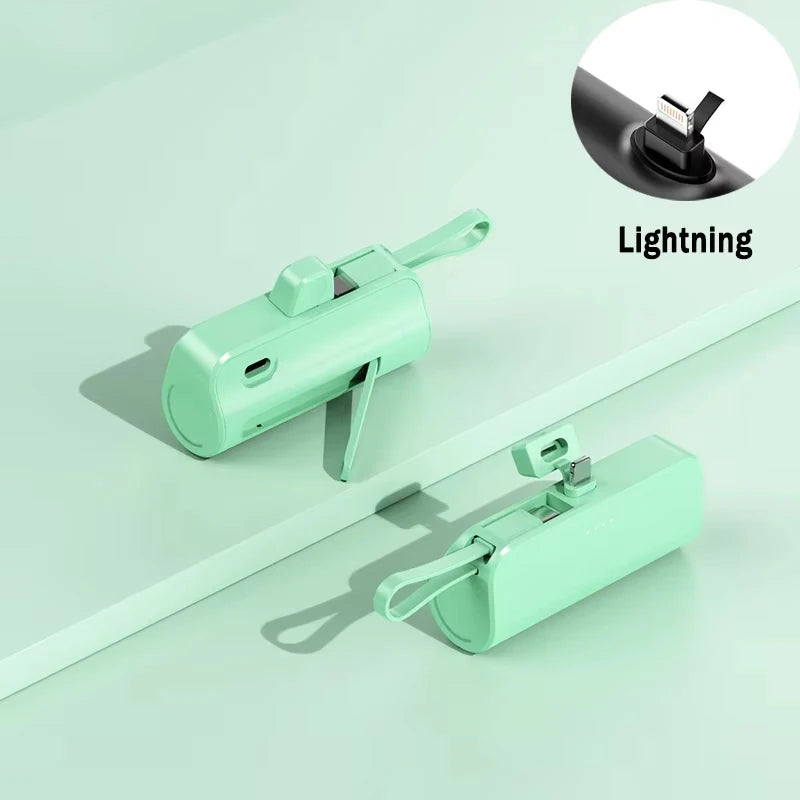 Mini 30000mAh Power Bank Capsule Large Capacity Portable Wireless Fast Charging External Battery For iPhone Type-c New