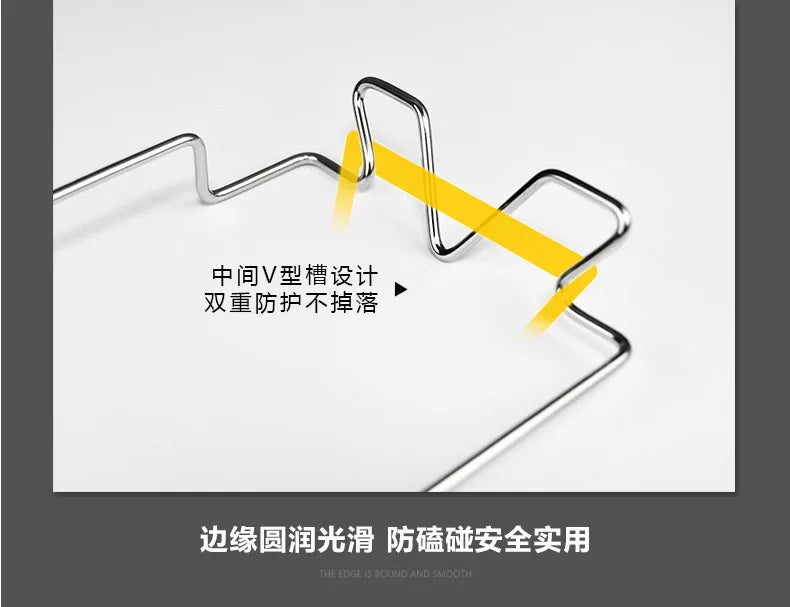 Kitchen Trash Rack Cabinet Door Trash Bag Organizer Stainless Steel Closet Trash Organizer