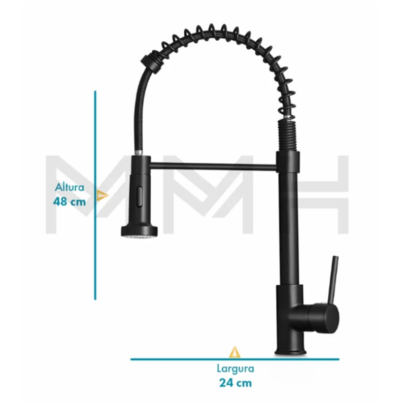 Modern Kitchen Faucet with Versatile Articulated Spray,Wall Mounted Faucet