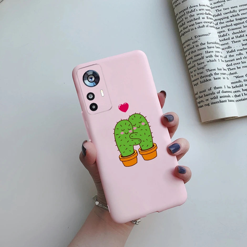 For Xiaomi 12T Case On Xiaomi 12T Pro Back Cover Cute Cartoon Silicone Soft TPU Protective Bumper For Xiaomi 12Tpro Phone Fundas