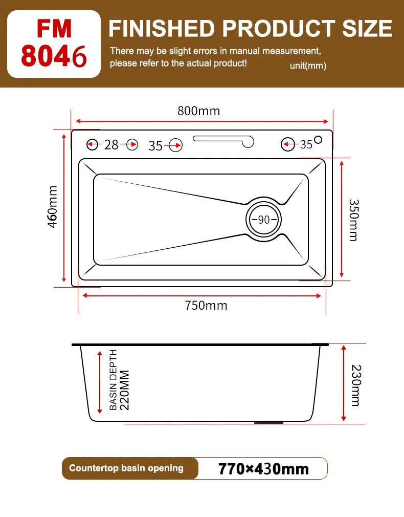 Stainless Steel Waterfall Kitchen Sink Embossed Single Bowl Digital Display Extra Large Multifunctional Washing Sinks 100x50cm