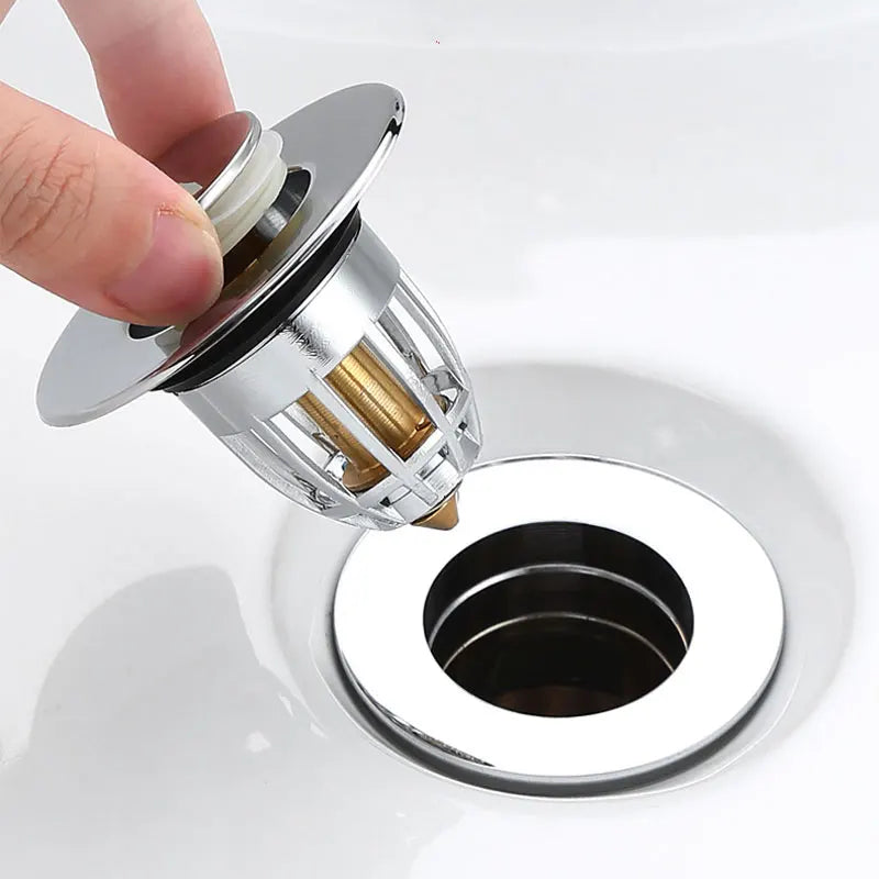 Universal Bathroom Sink Stopper Filter Kitchen Accessories Anti Clogging Basin Pop-up Sink Shower Strainer Drain Hair Catcher